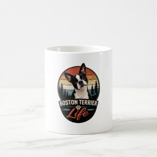 Offizielles Boston Terrier Life Logo Kaffeetasse