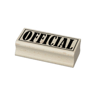 Offizielles Business Office Gerahmt Simple Word Gummistempel