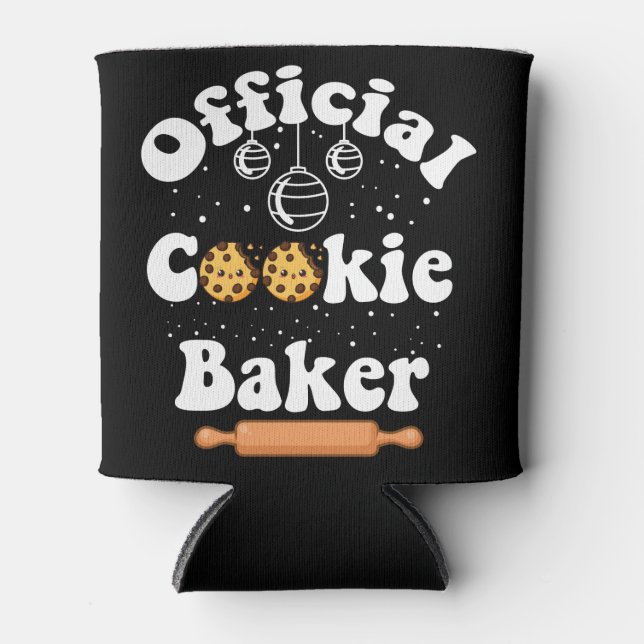 Offizielles Cookie Baker Cookie Liebhaber Weihnach Dosenkühler (Vorderseite)