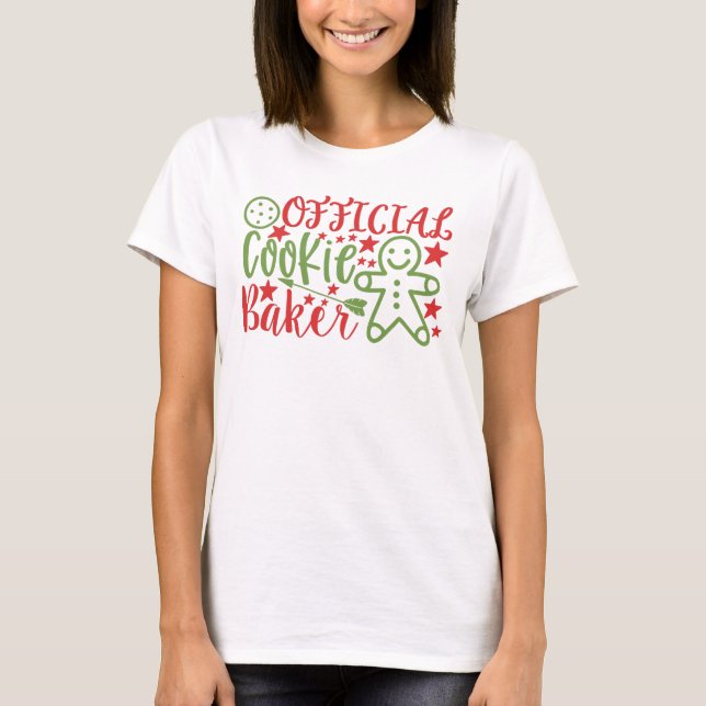Offizielles Cookie Baker Weihnachten Frauen T - Sh T-Shirt (Vorderseite)