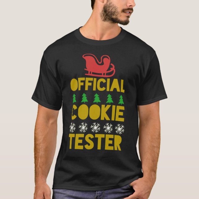 Offizielles Cookie Tester Xmas Winterurlaub T-Shirt (Vorderseite)