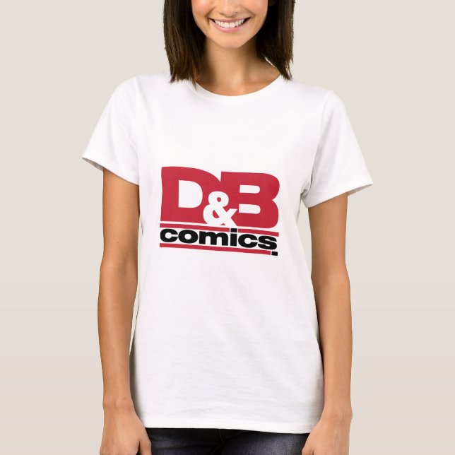 Offizielles D&B Comic-Logo-Kleid T-Shirt (Vorderseite)
