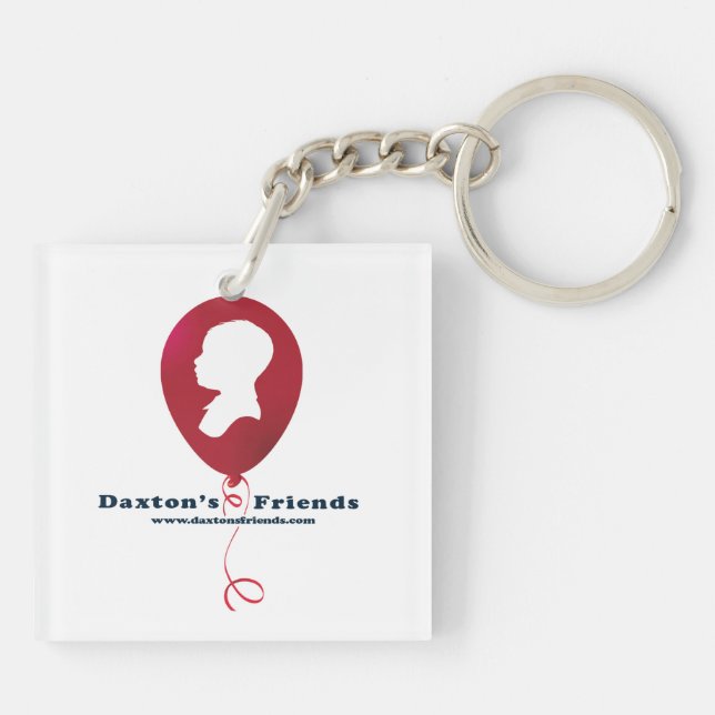 Offizielles Daxtons Freund-Doppeltes versah Schlüsselanhänger (Rückseite)