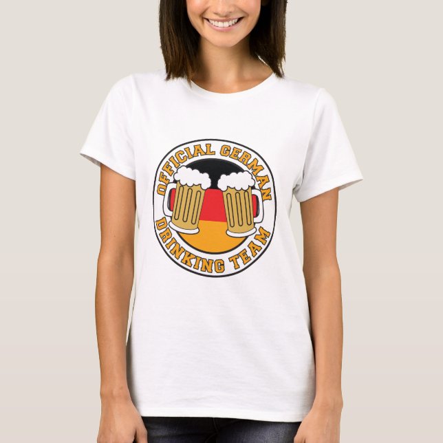 Offizielles deutsches Trinkteam T-Shirt (Vorderseite)