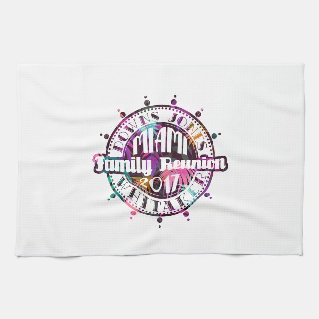 Offizielles DJW Wiedersehen-Miami-Handtuch 2017 Küchentuch (Horizontal)