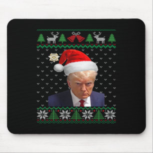 Offizielles Donald-Trump-Mugshot-Hässliches-Weihna Mousepad