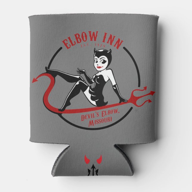 Offizielles Elbow Inn® Lucy-Logo kann kühler sein Dosenkühler (Vorderseite)