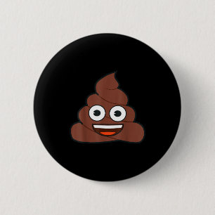 Offizielles Emoji Kacke Glücklich Gelb Lächeln Ges Button