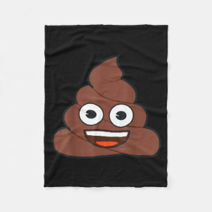 Offizielles Emoji Kacke Glücklich Gelb Lächeln Ges Fleecedecke