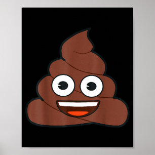 Offizielles Emoji Kacke Glücklich Gelb Lächeln Ges Poster