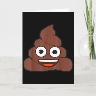 Offizielles Emoji Poop Glücklich Gelbes Smiley-Ges Karte