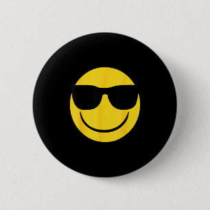 Offizielles Emoji Retro-Sonnenbrille Gelbes Smiley Button