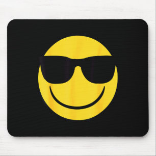Offizielles Emoji Retro-Sonnenbrille Gelbes Smiley Mousepad