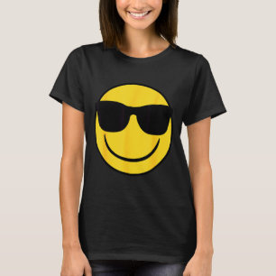Offizielles Emoji Retro Sonnenbrille Gelbes Smiley T-Shirt