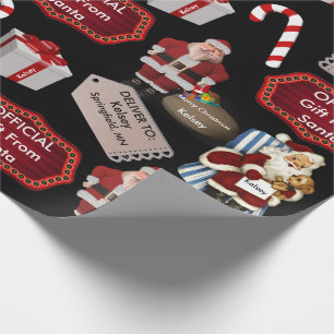 Offizielles Geschenk von Sankt Vintages w/Name u. Geschenkpapier