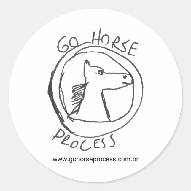 OFFIZIELLES GOHORSE PRODUCT HOMOLOGATED RUNDER AUFKLEBER (Vorderseite)