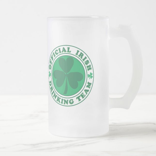 Offizielles irisches Trinkteam Mattglas Bierglas (Rechts)