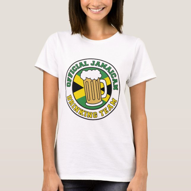 Offizielles jamaikanisches Trinkteam T-Shirt (Vorderseite)
