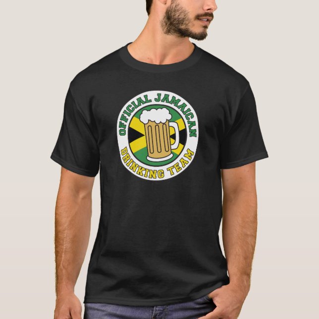 Offizielles jamaikanisches Trinkteam T-Shirt (Vorderseite)