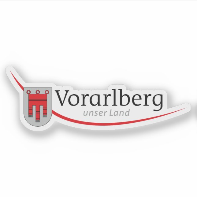 Offizielles Logo des Staat Vorarlberg, Österreich Aufkleber (Vorderseite)