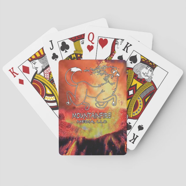 Offizielles Logo für MountainFire-Medien Spielkarten (Rückseite)