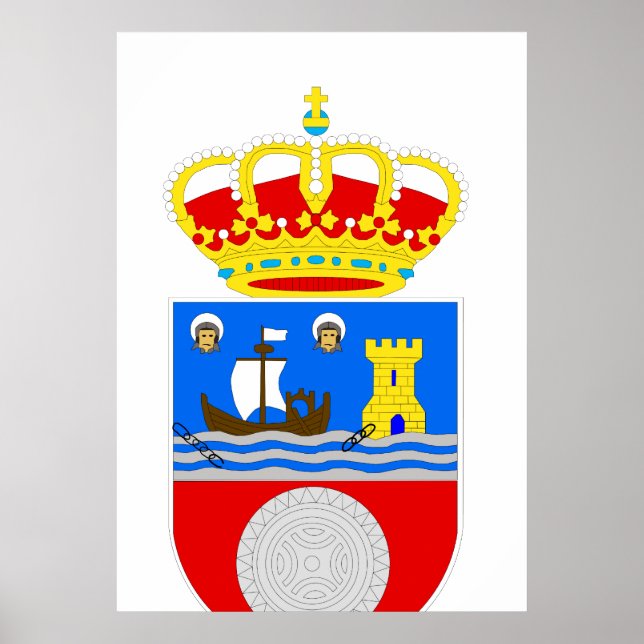 Offizielles Logo in Kantabrien - Spanien Symbol Poster (Vorne)