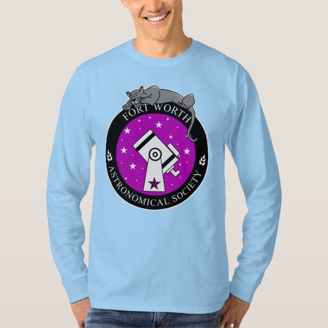 Offizielles Logo Langschläfer Blue T - Shirt (Vorderseite)