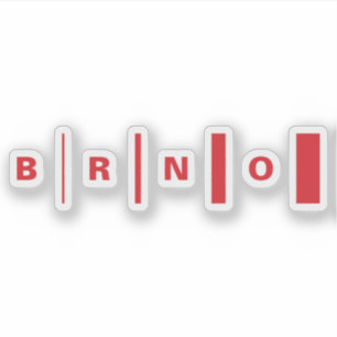 Offizielles Logo von Brünn, Tschechische Republik Aufkleber