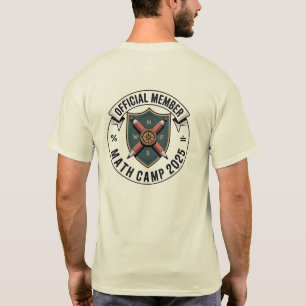 Offizielles Math Camp 2025 Abzeichen T-Shirt