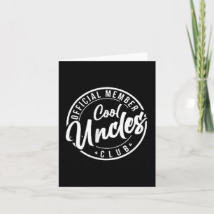 Offizielles Mitglied Cool Oncles Club Vintag Vater Karte