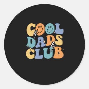 Offizielles Mitglied Coole Väter Club Funny Vater  Runder Aufkleber
