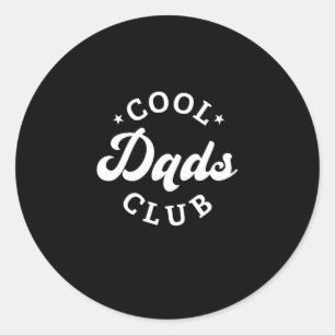 Offizielles Mitglied Cooler Vater Klub Daddy Vinta Runder Aufkleber