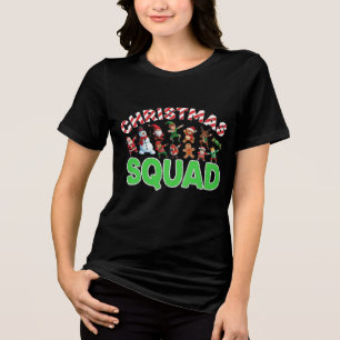 Offizielles Mitglied des Weihnachtsteams Lustige Tri-Blend Shirt