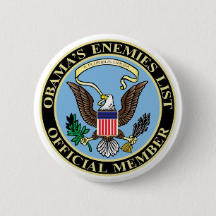Offizielles Mitglied Obamas der Feind-Liste Button
