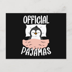 Offizielles Napping Sleepshirt Pinguin Pajamas Postkarte