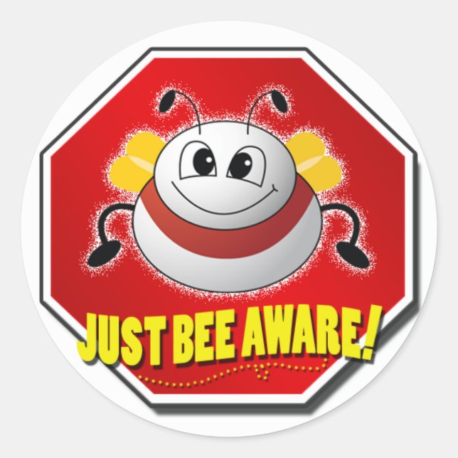 Offizielles Nur-Aware-Logo Runder Aufkleber (Vorderseite)
