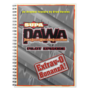 Offizielles PAWA Poster auf einem handlichen Notizblock