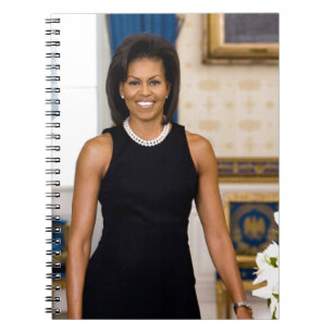 Offizielles Portrait von First Lady Michelle Obama Notizblock