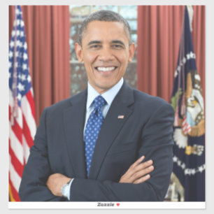 Offizielles Porträt, Obama Barack US-Präsident Aufkleber
