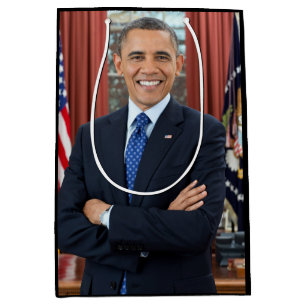 Offizielles Porträt, Obama Barack US-Präsident Mittlere Geschenktüte