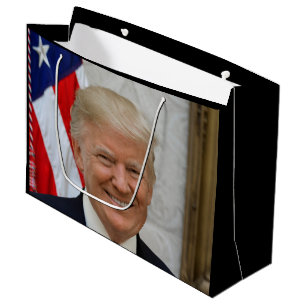 Offizielles Porträt von Donald Trump als Präsident Große Geschenktüte