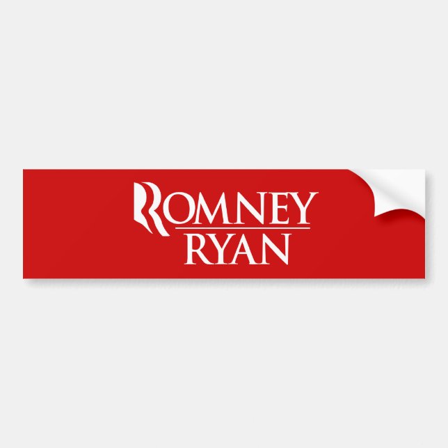 OFFIZIELLES ROMNEY RYAN LOGO - .PNG AUTOAUFKLEBER (Vorne)