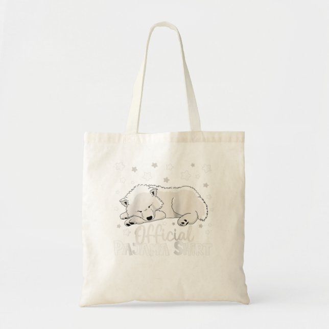 Offizielles Schlafanzug Shirt Samoyed Dojamas Tragetasche (Vorne)