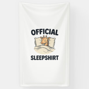 Offizielles Schlafshirt Giraffe Lustiges Schlaf Sh Banner
