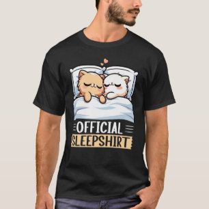 Offizielles Schlafshirt Lustiges Perserkatze-Nicke T-Shirt