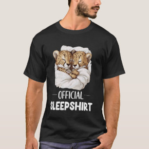 Offizielles Schlafshirt Schlafender Gepard Tierlie T-Shirt