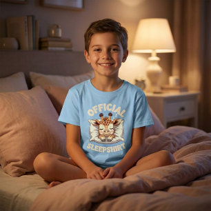 Offizielles Schlafshirt Süße Schlafende Giraffe T-Shirt