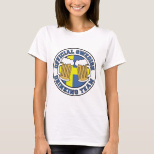 Offizielles schwedisches Trinkteam T-Shirt