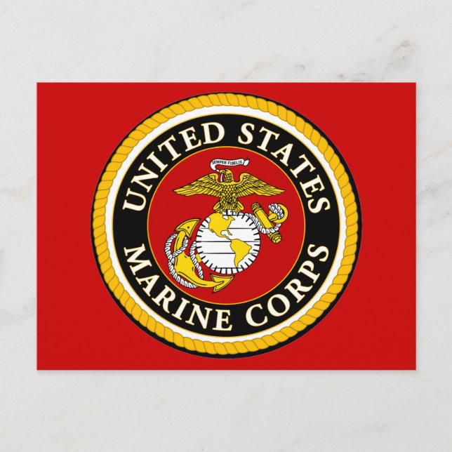 OFFIZIELLES Siegel der US-Marine Postkarte (Vorderseite)