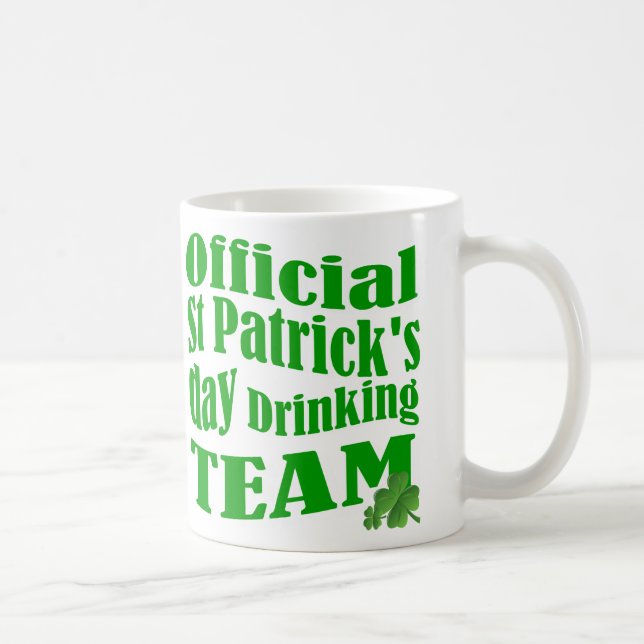 Offizielles St. Patrick's Day-Trinkteam Kaffeetasse (Rechts)